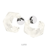 クリア | ヘキサゴン×メタルボールフープピアス | LUPIS