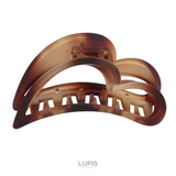 ブラウン | グラデーションハートフレームバンスクリップ | LUPIS