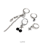 チェリー×メタルチェーンフープピアスセット | LUPIS | 詳細画像2