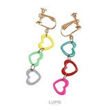 3連カラーハートイヤリング【ネジバネ式 長め】 | LUPIS | 詳細画像7