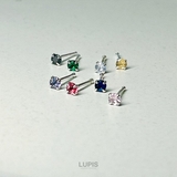 シンプルカラーストーンピアス【S925ポスト】 | LUPIS | 詳細画像3