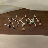 シンプルカラーストーンピアス【S925ポスト】 | LUPIS | 詳細画像5