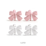マットカラーリボンイヤリング【ネジバネ式】 | LUPIS | 詳細画像6