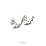スター×ジュエルカーブラインバックキャッチピアス | LUPIS | 詳細画像3 