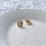 クリスタルビジュースクエアピアス【S925ポスト】 | LUPIS | 詳細画像4