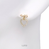 リボン×ハートキラキライヤリング | LUPIS | 詳細画像3 