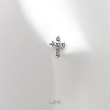 パヴェラインクロスピアス【S925ポスト】 | LUPIS | 詳細画像3 