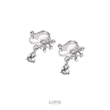 スノーフレーク×ドロップイヤリング【クリップ式】 | LUPIS | 詳細画像2 
