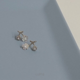 フラワー×ストーンチェリーピアス【S925ポスト】 | LUPIS | 詳細画像4 