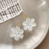 マットクリアフラワーピアス【S925ポスト】 | LUPIS | 詳細画像6 