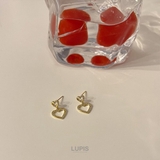 2連ハートフレームピアス【S925ポスト】 | LUPIS | 詳細画像5 