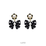 ドット柄リボンピアス【S925ポスト】 | LUPIS | 詳細画像2 