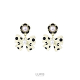 ドット柄リボンピアス【S925ポスト】 | LUPIS | 詳細画像3 