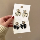 ドット柄リボンピアス【S925ポスト】 | LUPIS | 詳細画像6 