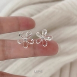 【S925ポスト】シンプルクリアフラワーピアス | LUPIS | 詳細画像2 
