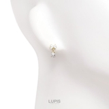 リボン×ドロップピアス【S925ポスト】 | LUPIS | 詳細画像2 