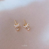 リボン×ドロップピアス【S925ポスト】 | LUPIS | 詳細画像4 