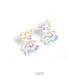 【S925ポスト】オーロラくまピアス | LUPIS | 詳細画像4