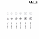 スリーデザインピアスセット | LUPIS | 詳細画像1 