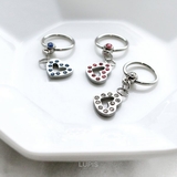 【16G】ハートチャームキャプティブジュエルビーズリングボディピアス 【サージカ… | LUPIS | 詳細画像6 