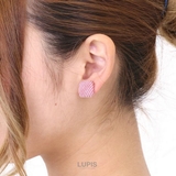 スクエアコーデュロイピアス  | LUPIS | 詳細画像3 