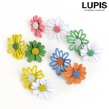 バイカラーフラワーピアス【S925ポスト】 | LUPIS | 詳細画像1