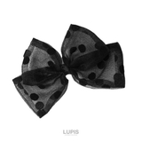 ドット柄オーガンジーリボンバレッタ【ヘアアクセサリー】 | LUPIS | 詳細画像3 