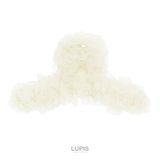 アイボリー | くしゅくしゅオーガンジーバンスクリップ  | LUPIS