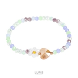 パステル | フラワー×ハートビーズブレスレット  | LUPIS