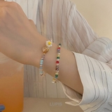 フラワー×ハートビーズブレスレット  | LUPIS | 詳細画像4 