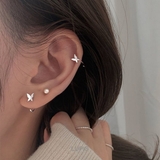 ワンポイントキャッチレスフープピアス | LUPIS | 詳細画像2 