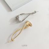 一粒パール×ウェーブラインメタルバナナクリップ【ヘアアクセサリー】 | LUPIS | 詳細画像4 