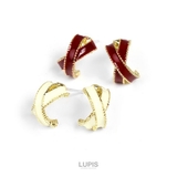 クロスリボンプチフープピアス【S925ポスト 小ぶり】 | LUPIS | 詳細画像4 