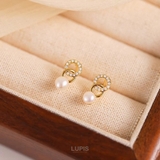 【S925ポスト】パールポイントツインリングピアス | LUPIS | 詳細画像2