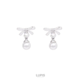 【S925ポスト】リボン×パールピアス | LUPIS | 詳細画像2