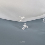 【S925ポスト】リボン×パールピアス | LUPIS | 詳細画像5
