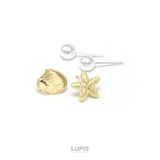 【S925ポスト】シェル×スターフィッシュ×パールセットピアス | LUPIS | 詳細画像4 
