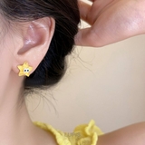 【S925ポスト】フェイスモチーフピアス | LUPIS | 詳細画像3