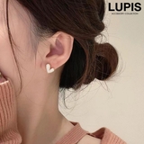 【S925ポスト】モノトーンハートピアス | LUPIS | 詳細画像1 