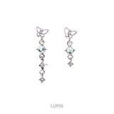 【S925ポスト】バタフライ×オーロラボールピアス | LUPIS | 詳細画像2