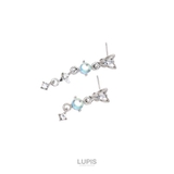 【S925ポスト】バタフライ×オーロラボールピアス | LUPIS | 詳細画像3