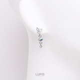 【S925ポスト】バタフライ×オーロラボールピアス | LUPIS | 詳細画像5