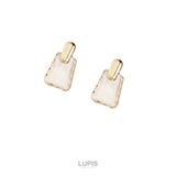 【S925ポスト】トラペゾイドマーブルピアス | LUPIS | 詳細画像5 
