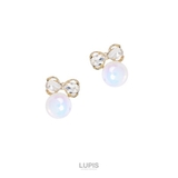 【S925ポスト】リボン×オーロラパールピアス | LUPIS | 詳細画像2