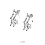 【S925ポスト】ダブルラインスターフープピアス | LUPIS | 詳細画像2 