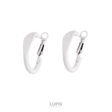 【S925ポスト】フラットカラーフープピアス | LUPIS | 詳細画像2