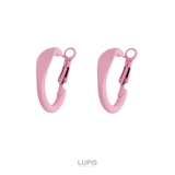 【S925ポスト】フラットカラーフープピアス | LUPIS | 詳細画像4