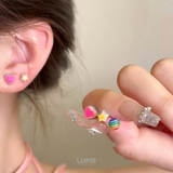 【S925ポスト】スター×ハートレインボーピアス | LUPIS | 詳細画像5 