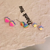 【S925ポスト】スター×ハートレインボーピアス | LUPIS | 詳細画像6 