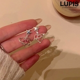 【S925ポスト】ハートプラネットピアス | LUPIS | 詳細画像1 